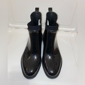 target black chelsea rain boots 7